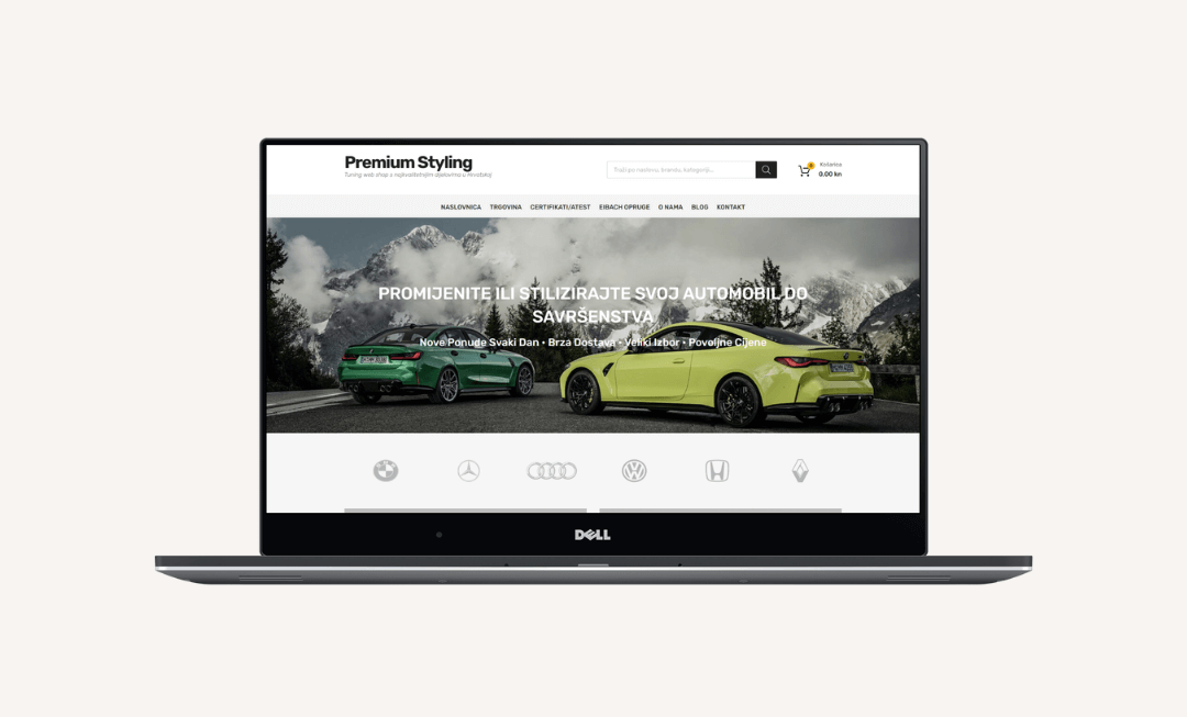 web shop Premium styling